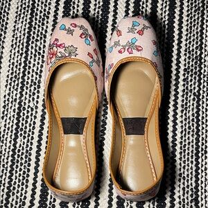 Floral Ballerina Flats Women's Shoes